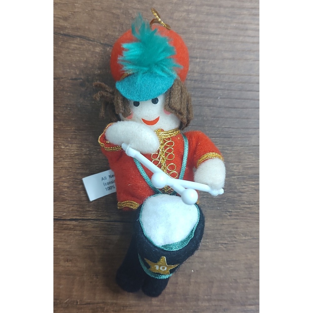 Little Drummer Boy Soft Christmas Ornament Twelve Days Of Christmas A10